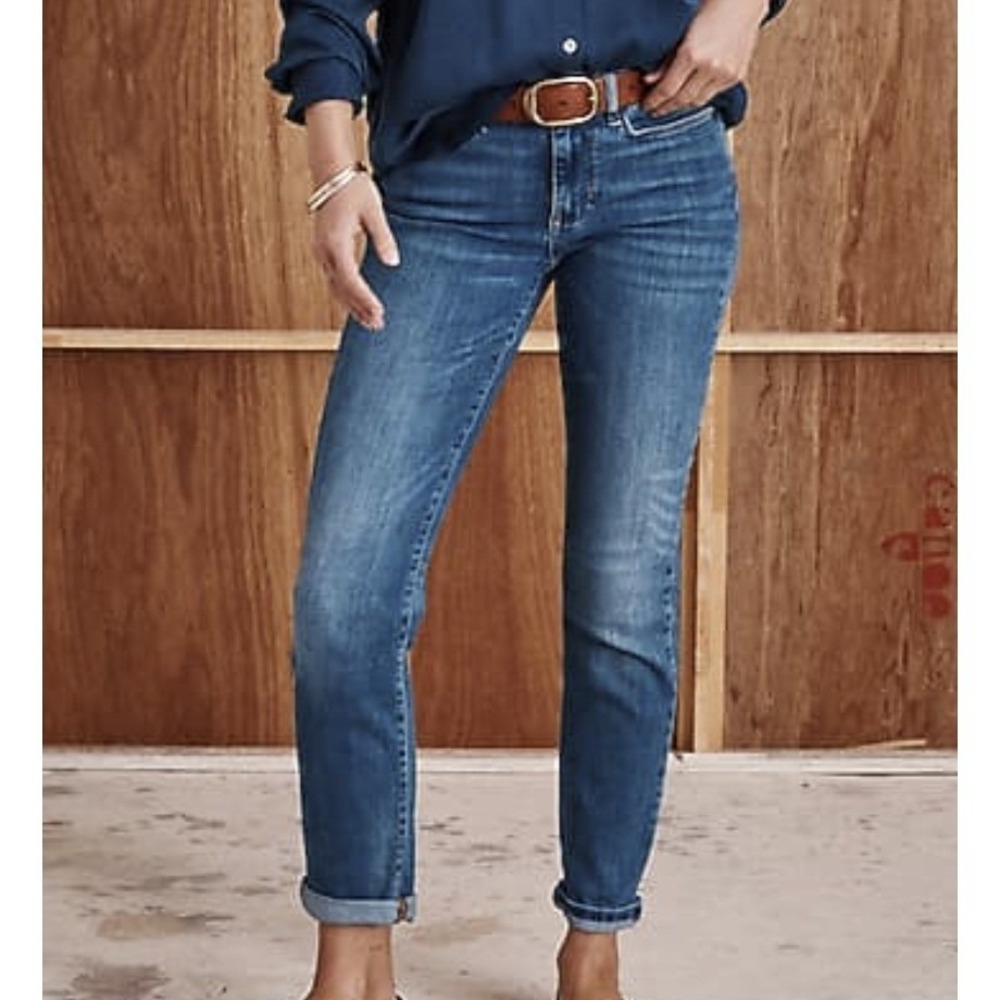 J.Jill Denim Relaxed Boyfriend Jeans Blue Wash‎ Women's Size 24 - Picture 4 of 10